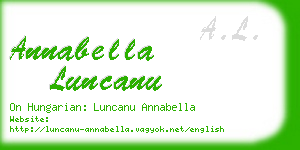 annabella luncanu business card